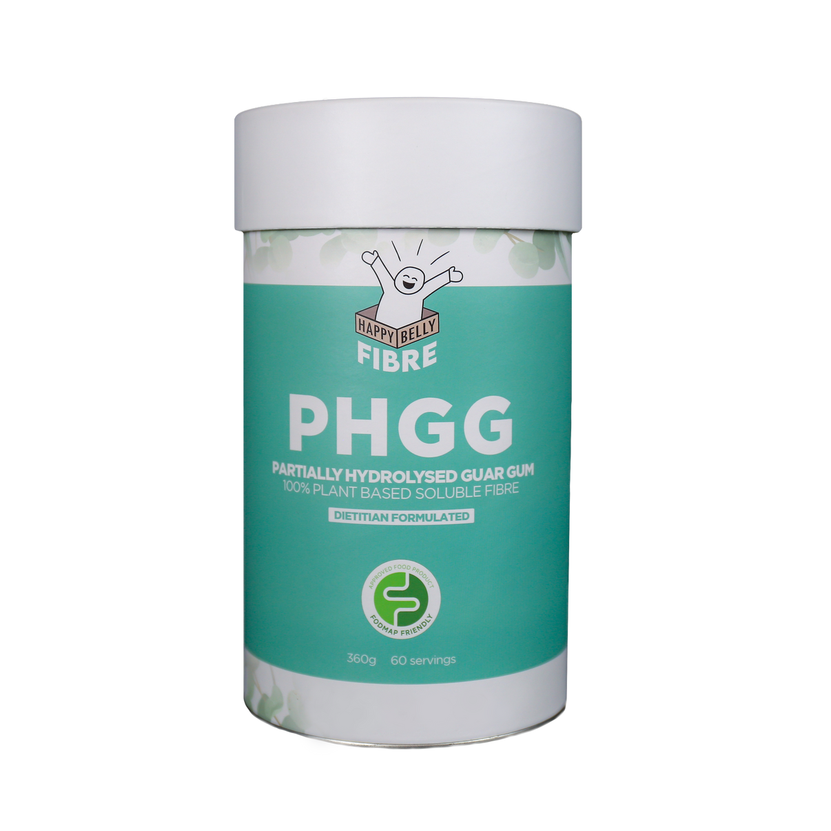 Partially Hydrolysed Guar Gum (PHGG) 360g Low FODMAP Happy Belly